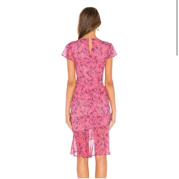 Majorelle Elaine Midi Dress in Pink Baybreeze - Picture 3 of 7